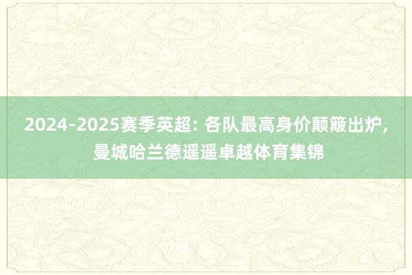 2024-2025赛季英超: 各队最高身价颠簸出炉, 曼城哈兰德遥遥卓越体育集锦