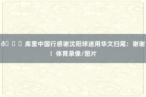 😍库里中国行感谢沈阳球迷用华文扫尾：谢谢！体育录像/图片